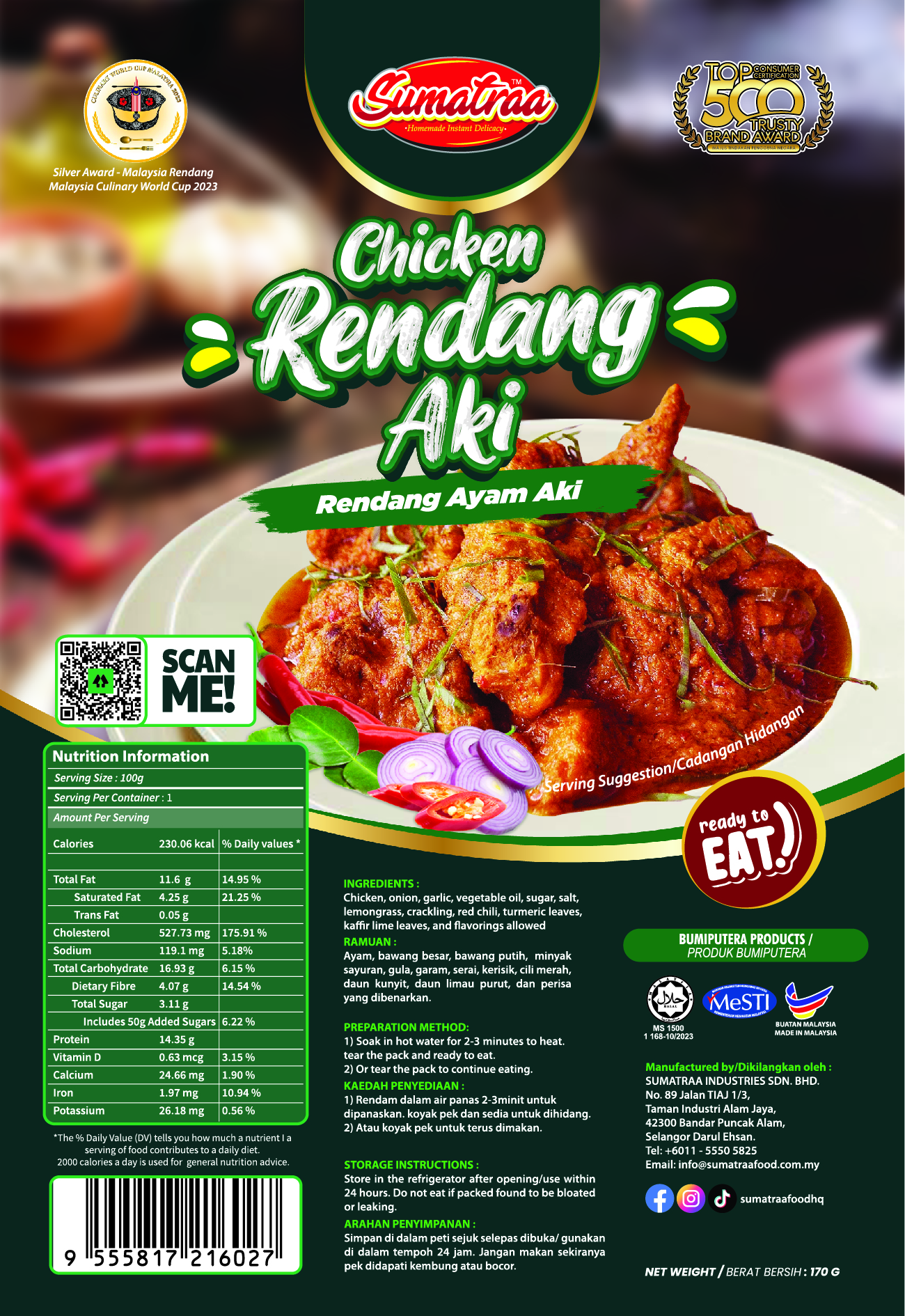 Chicken Rendang Aki